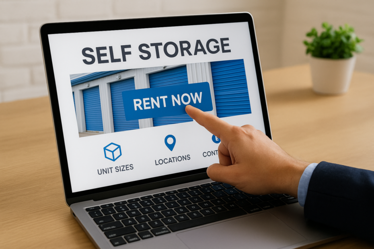 „Projekt nowoczesnej strony internetowej self-storage zwiększającej rezerwacje online
