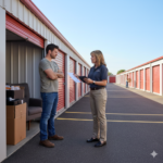 Trudni najemcy w self-storage – właściciel magazynu rozmawia z najemcą