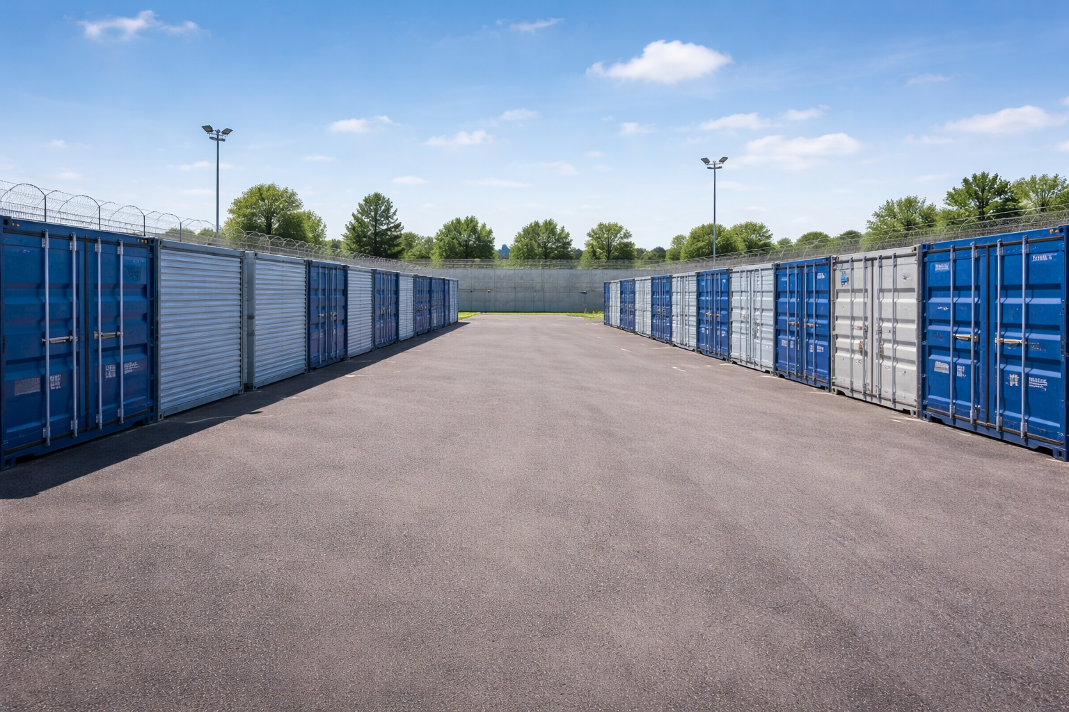 Place magazyny zewnętrzne self storage – kontenery magazynowe na ogrodzonym placu