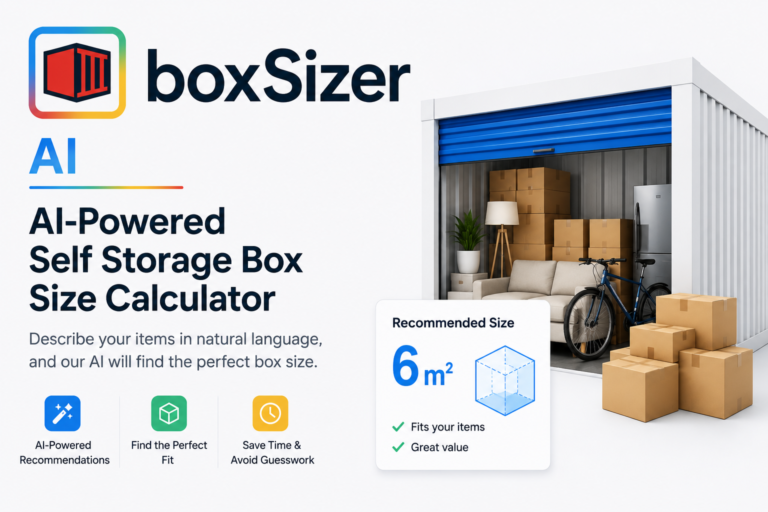 Boxsizer – AI Self Storage Box Size Calculator